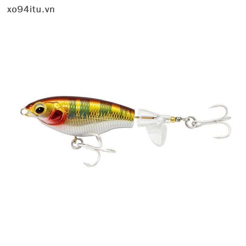 Xoitu 1 Cái Chất Lượng Whopper Plopper Wobblers 7.5cm 6.5g Topwater Popper Mồi Câu Cá Mồi Cứng Xoay Đuôi Mềm Câu Cá VN