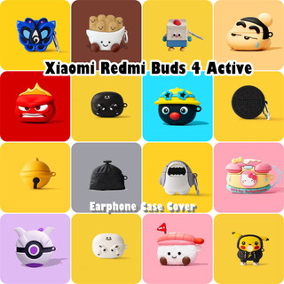 【 imamura 】 Dành Cho Xiaomi Redmi Buds 4 Vỏ Hoạt Động Vỏ Silicon Mềm Vỏ Tai Nghe Niche Hoạt Hình NO.1