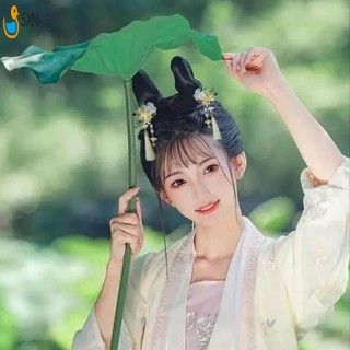2 Mảnh Nữ Bên Kẹp Tóc Chống Trơn Trượt Tua Rua Handmade Ngọc Thỏ Đồ Trang Trí