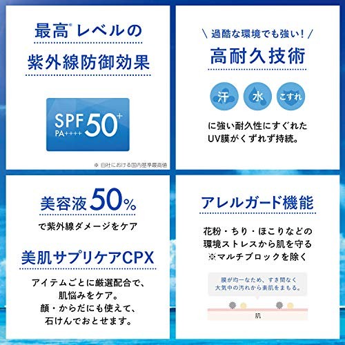 KOSE Suncut Pro Defense Whitening Sunscreen UV Essence 90g, Fragrance-Free, prevents spots and skin irritation.- Direct from Japan