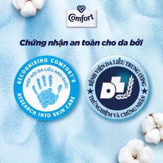 Nước Xả Vải Comfort Dịu Nhẹ Thơm Hương Phấn Cho Quần Áo Bé - Túi 1.7L