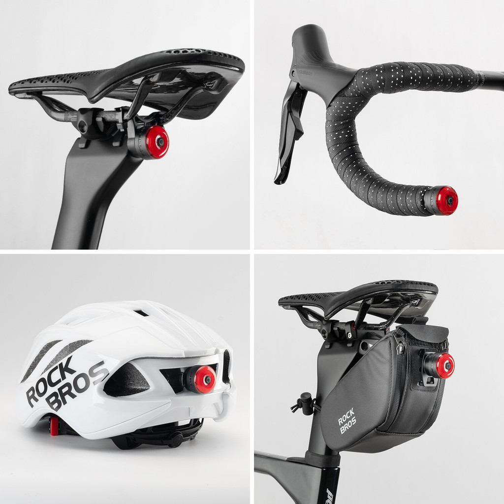 Đèn hậu thông minh Rockbros cho xe đạp, đồng bộ cảm biến, phù hợp MTB và xe đạp đường bộ