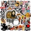Hộp 50 Sticker Hình BĂNG NHẠC ROCK BAND – Decal Trang Trí Xe - Điện Thoại - Nón Bảo Hiểm Chống Nước - NSX Gì Cũng In