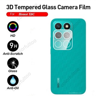 Phim bảo vệ camera 3D cong HD cho Honor X8C/X8/X7C/X7/X6C, kính cường lực full cover, bảo vệ ống kính, màn hình mặt sau