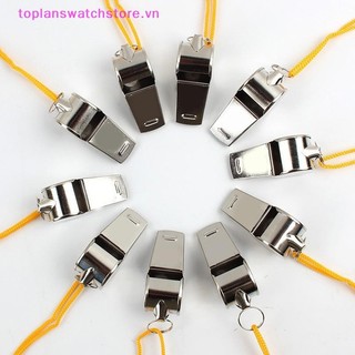 Toplanswatchstore Kim Loại Còi Trọng Tài Thể Thao Bóng Bầu Dục Thép Không Gỉ Còi Bóng Đá Tiệc Bóng Rổ Huấn Luyện Trường Cổ Vũ VN