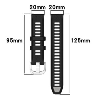 Dây đeo silicon chạy bộ ngoài trời 20mm cho Huami Amazfit Active / GTS-2--2e3-4 mini