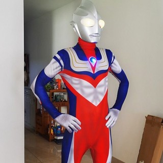 Diga Ultraman trang phục cộng với kích thước Quần áo trẻ em Đồ chơi sinh nhật Bé trai cos Trang phục trực tiếp Trang phục biểu diễn Ultraman Deca cosplay plus size quần áo trẻ em20250317