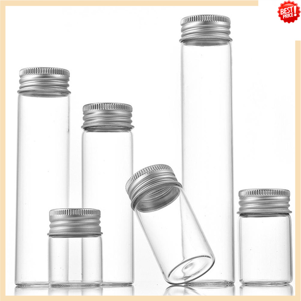 10ml / 20ML / 30ML / 40ML / 50ML Mini Chai Thủy Tinh Trong Suốt Nắp ...