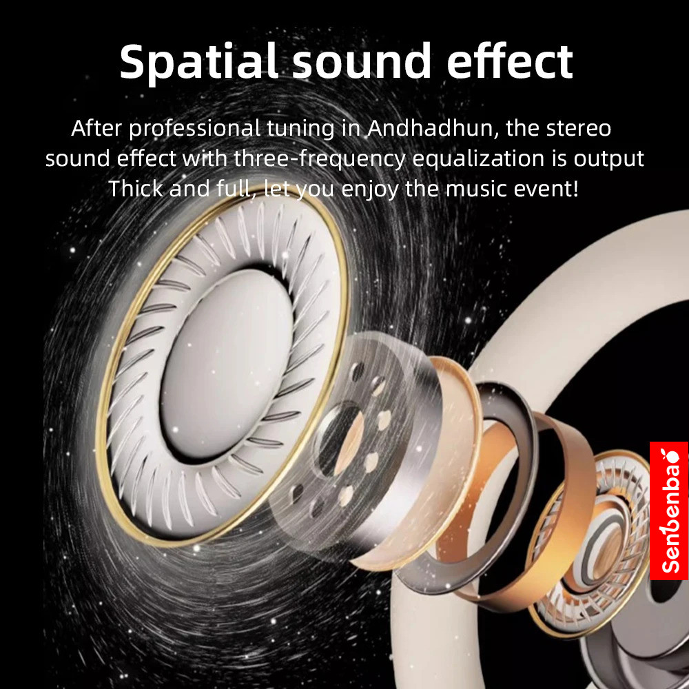 Tai nghe không dây Senbenbao S80 Tai nghe không dây Ture Tai nghe nhét tai thể thao HiFI Stereo Chống nước có Mic Tai nghe TWS cho điện thoại thông minh Tai nghe