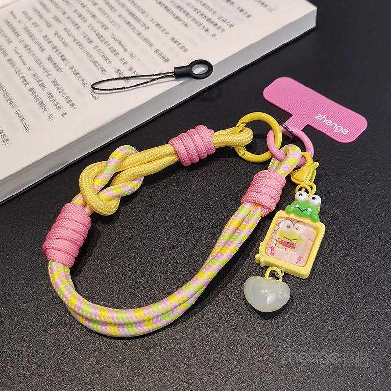 Cổ Tay & Nhẫn Kép Sử Dụng Điện Thoại Di Động Dây ins Hoạt Hình Dễ Thương Kuromi Mặt Dây Chuyền Vỏ Điện Thoại Mặt Dây Chuyền Nữ Phong Cách Ngắn