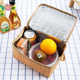 Túi đựng đồ ăn trưa mây di động N & X Hộp đựng thực phẩm giữ nhiệt chống nước Túi đựng đồ ăn trưa.