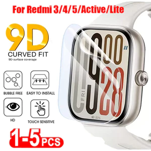 2 Chiếc Hydrogel Phim Cho Xiaomi Redmi Watch 4 5 Trong Suốt Bảo Vệ Màn Hình Bảo Vệ Cho Redmi Watch 5 4 3 Active Lite
