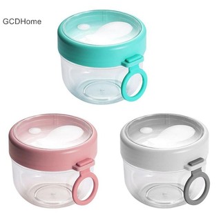 Hộp đựng bột yến mạch qua đêm GCDHome có nắp và thìa, Cốc chuẩn bị bữa ăn 600ml, HOT có thể tái sử dụng