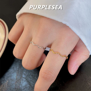 Nhẫn Titan Siêu Mỏng Sóng Đơn Giản Prime Nhẫn Vàng Nữ Không Phai Màu Ánh Sáng Sang Trọng Cao Cấp Thời Trang Chỉ Số Nhẫn
