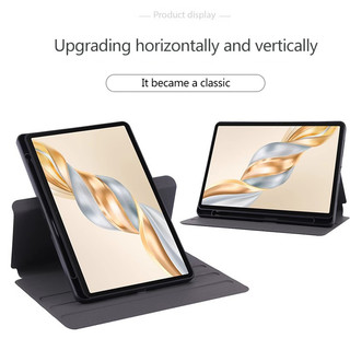 360 ° Xoay Trong Suốt Acrylic Dành Cho Honor Pad X9a 2025 ELN2-W09 11.5inch X9 Pro V9 X9 11 11.5 MatePad SE 11 2024 Bao Da Bảo Vệ Có Khe Cắm Bút