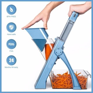 Máy thái rau củ GAIL, Máy cắt thực phẩm an toàn đa chức năng, Phụ kiện nhà bếp Máy băm có thể gập lại có thể điều chỉnh Rau củ quả Chiên trái cây