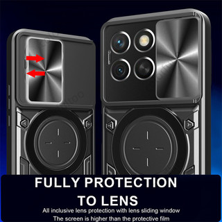 Dành Cho Honor X8C X7C X 7C HonorX7C HonorX8C 4G Đẩy Trượt Bảo Vệ Ống Kính Máy Ảnh Vỏ Cứng Từ Tính Giá Đỡ Vòng Giá Đỡ Vỏ Giáp Chống Sốc Ốp điện thoại