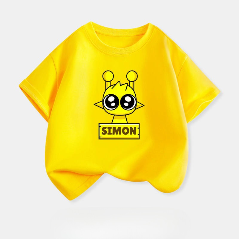 2025 Sprunki Trẻ Em Tay Ngắn Hoạt Hình In Hình Áo Thun Âm Nhạc Lấy Cảm Hứng Từ Mùa Hè Playwear Trang Phục