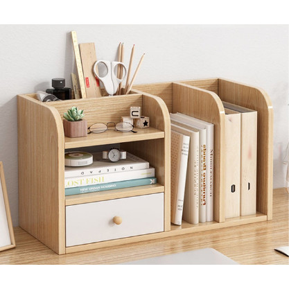 (SỊN) KỆ SÁCH ĐỂ BÀN,KỆ HỒ SƠ VÀ TÀI LIỆU VĂN PHÒNG SIZE 60x17x40cm có tấm hậu chắn sau