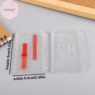 Deyangk Trong Suốt Tay Thẻ Trượt Kép Văn Phòng Trường Học ID Thẻ Tín Dụng Bao Huy Hiệu Giá Đỡ Vượt Qua Gần Chìa Khóa Tay Áo VN