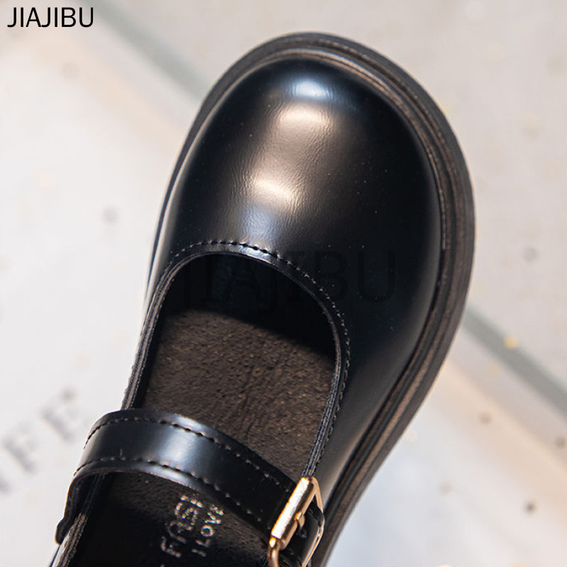 Fashion Kids Shoes Giày Trẻ Em Thời Trang Giày Mary Jane Đế Mềm Dễ Thương Children's Doll Shoes Giày Da Nhỏ Màu Xanh Quân Đội Chống Trượt Giày Em Bé Mũi Tròn Chống Va Chạm Korean Fashion Black Platform Lolita Shoes Giày Công Chúa Màu Be Giày Múa Cosplay