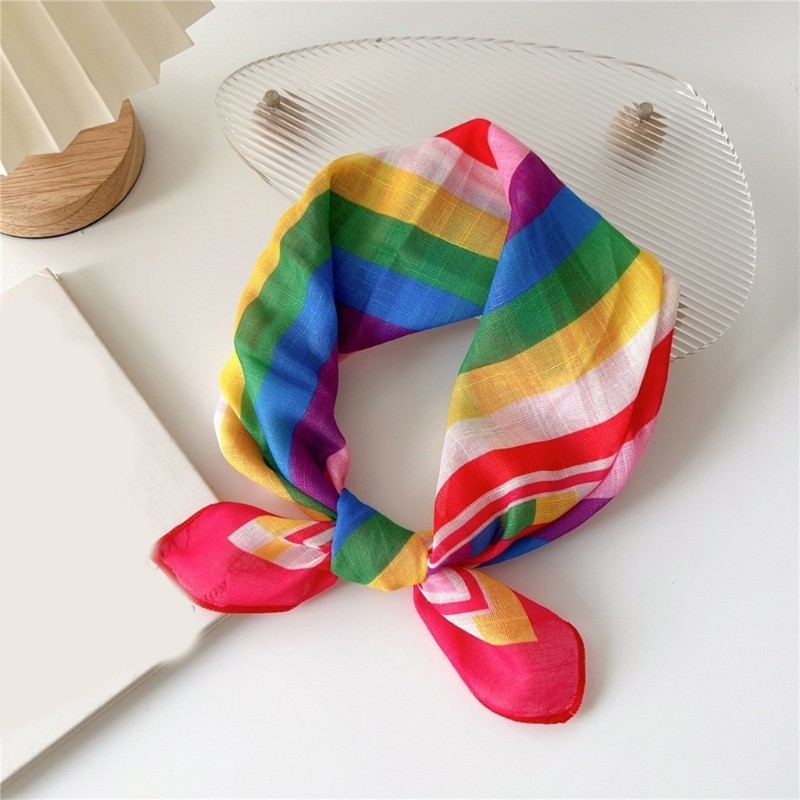 Khăn trùm đầu hoa mịn thanh lịch sáng tạo quấn đầu Cottagecore Holiday Flower Headscarf
