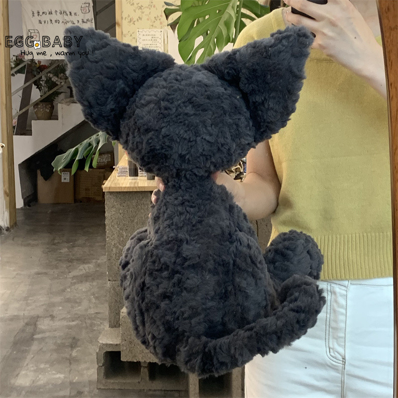 Mô phỏng Đồ chơi sang trọng mèo xoăn của Đức Búp bê mèo đen dễ thương Quà tặng cho trẻ em Quà tặng sinh nhật