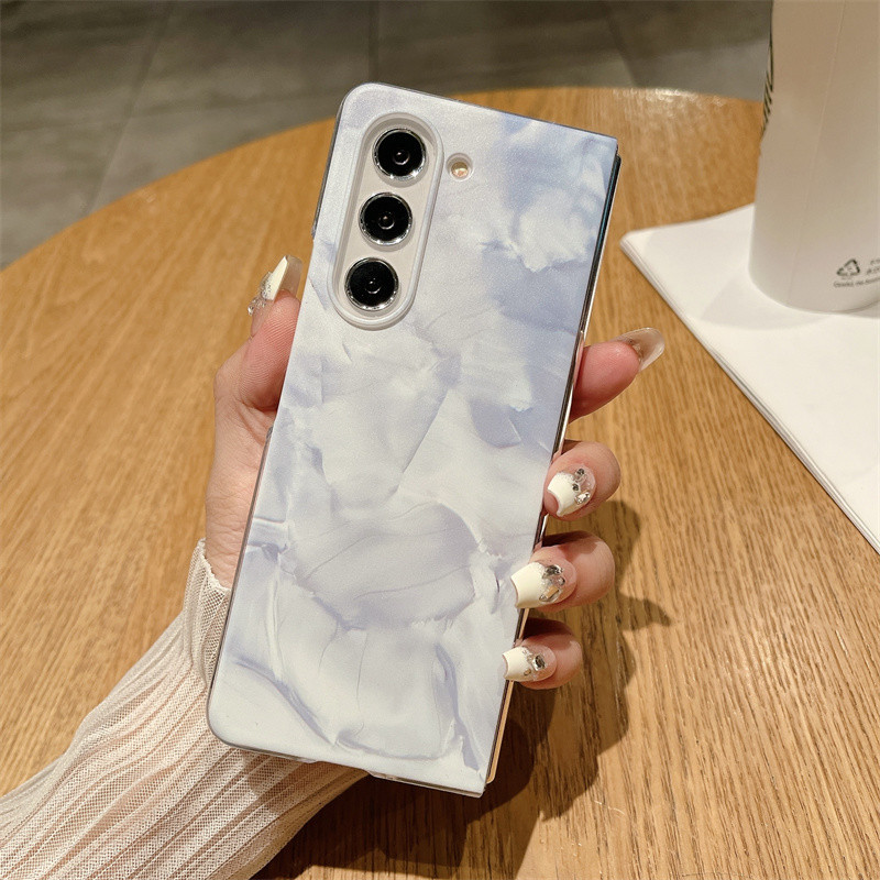 Ốp lưng họa tiết Rococo mỏng Samsung Galaxy Z Fold 5 Z Fold 4 Z Fold 3 Vỏ cứng siêu mỏng