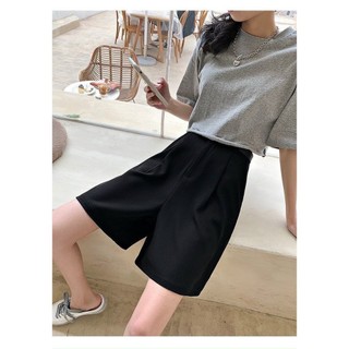 Quần Short Nữ Cạp Cao Quần Short Ống Rộng Dáng Lửng Lưng Chun Ulzzang Siêu Xinh chất tuyết mưa loại đẹp MA279