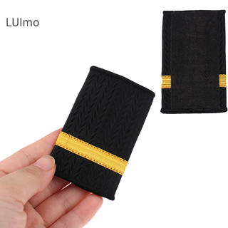 Luimo 1 túi Epaulettes Đồng phục Epaulets Huy hiệu đeo vai sọc vàng SBS