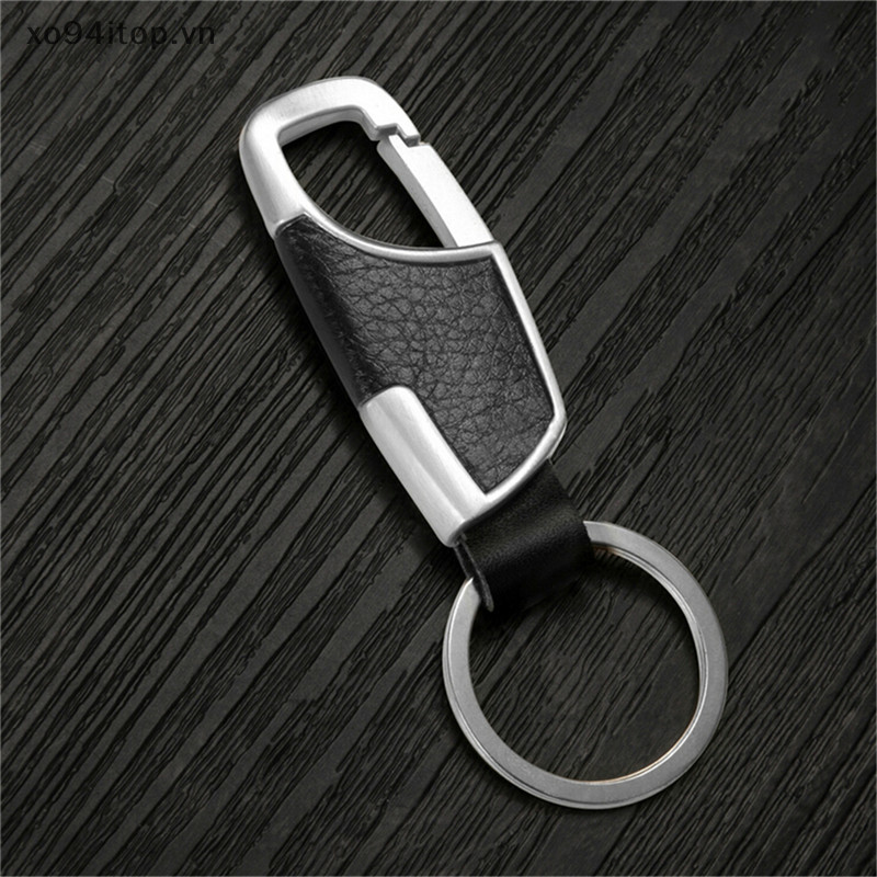 Xoitop Nam Sáng Tạo Mới Kim Loại Da Vòng Keyfob Xe Móc Khóa Quà Tặng VN