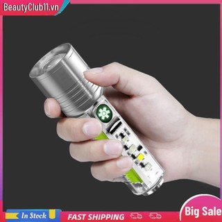 [Sẵn sàng] Đèn pin LED XHP50 500mAh 800LM Đèn pin Type-C USB có thể sạc lại chống nước
