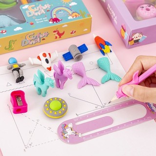 Set Quà Tặng cho Bé - Dụng Cục Học Tập/ Bút Chì/ Tẩy/ Gọt Bút Chì/ Bộ Đồ Dùng Học Tập