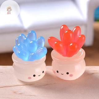 TWE Dạ Quang Xương Rồng Các Bức Tượng Đồ Trang Trí Nhựa Xương Rồng Series Trang Trí Nhà Sáng Tạo Phụ Kiện Cảnh Quan Micro Đồ Trang Trí Xe Ô Tô VN