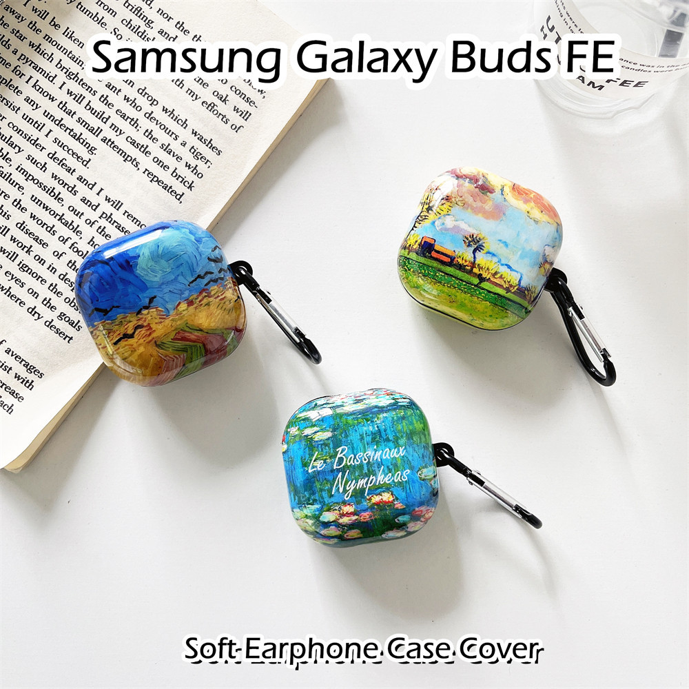 [Ngôi sao tương lai] Dành cho Ốp lưng Samsung Galaxy Buds FE Phong cách mùa hè Vỏ tai nghe silicon mềm TPU hoạt hình