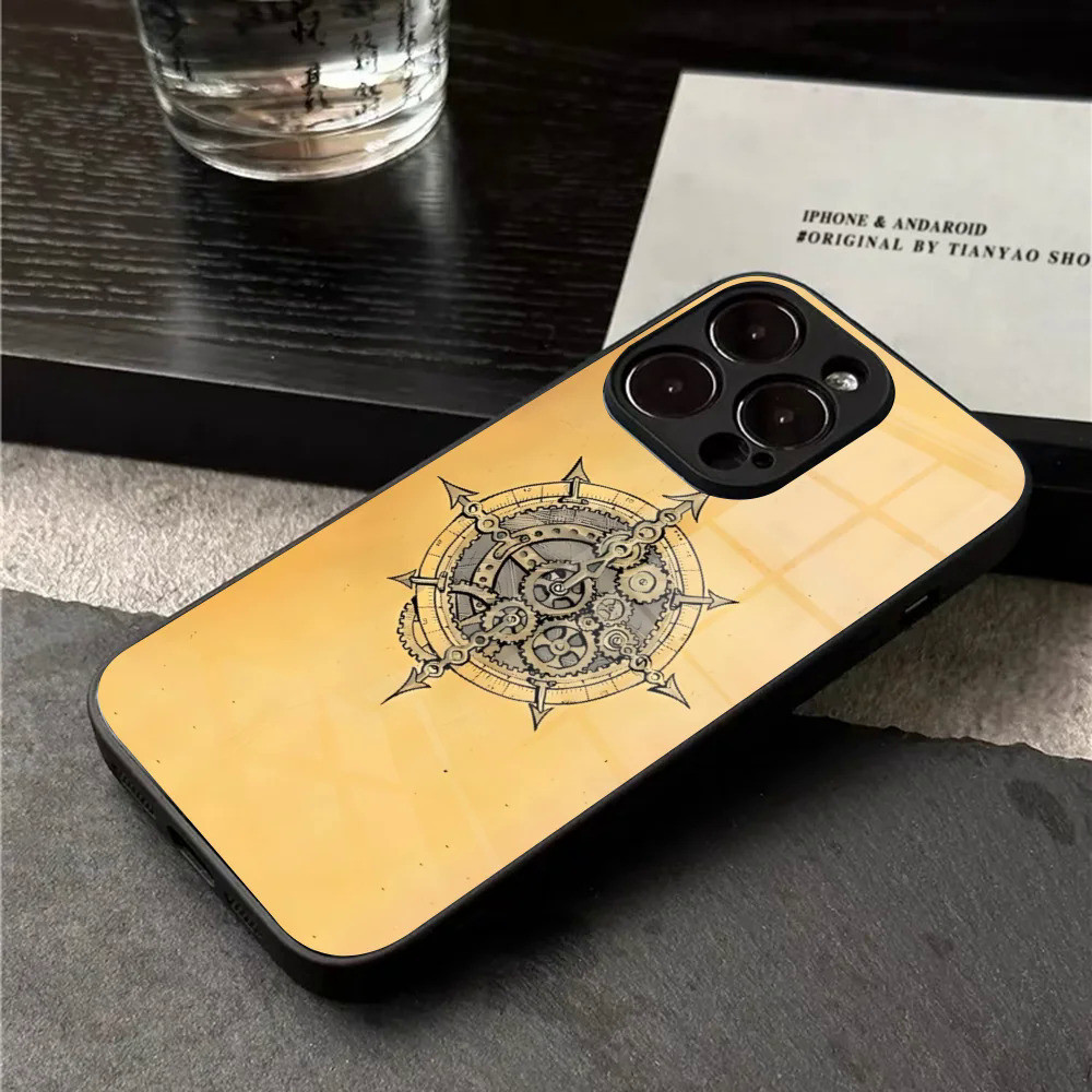 BK-1 La Bàn Kính Hải Lý Ốp Lưng Điện Thoại Iphone 17,15 14 12 11 13 Pro Max Mini X 8 Xr Xs 7 Puls 6 0821