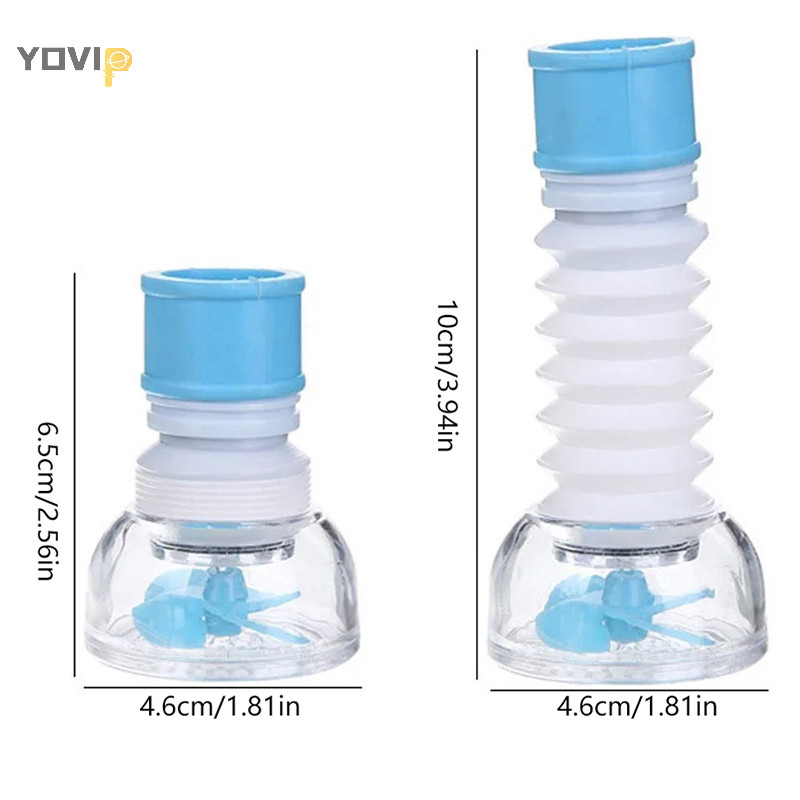 Yovip 360°Xoay Nối Dài Vòi Bếp Máy Sục Khí Ống Kính Thiên Văn er Lọc Khuếch Tán Tiết Kiệm Nước Vòi Tắm Kết Nối VN