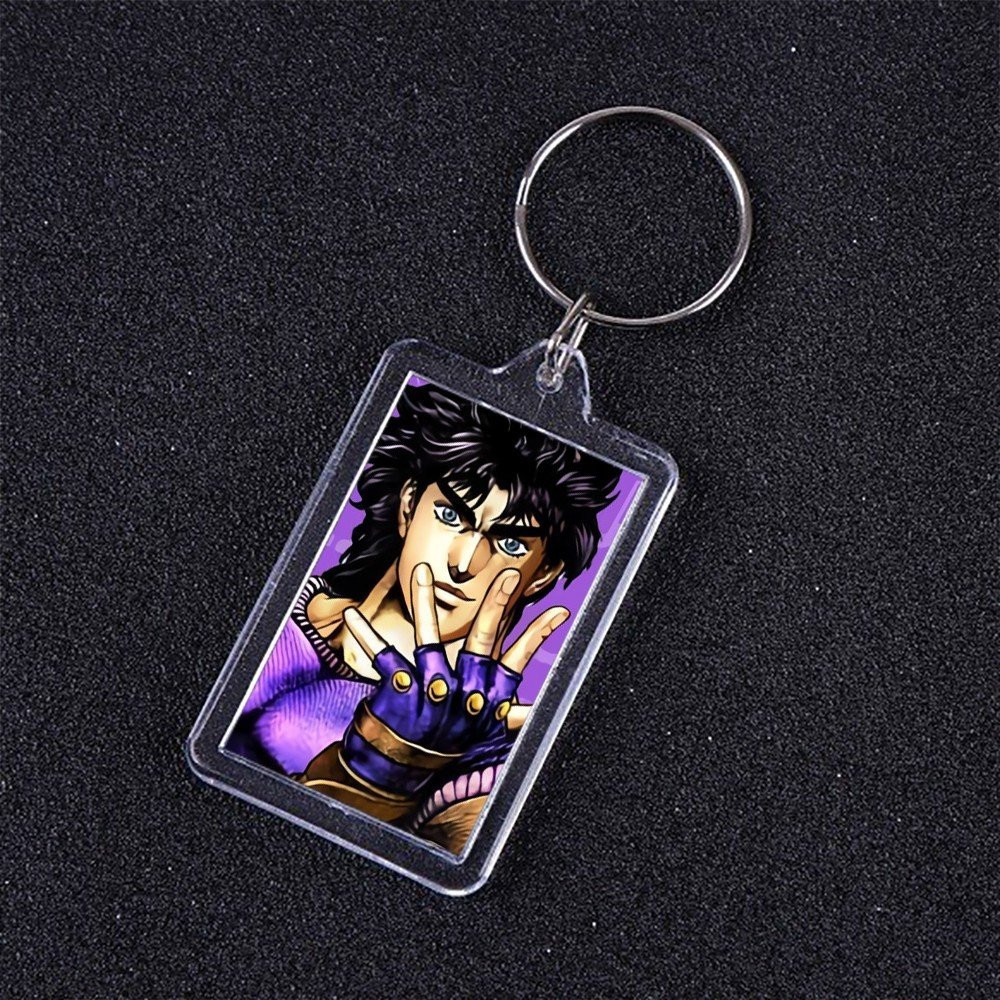 ( VUÔNG ) Móc khóa mica IN HÌNH JoJo's Bizarre Adventure Cuộc Phiêu Lưu Bí Ẩn anime chibi xinh xắn dễ thương