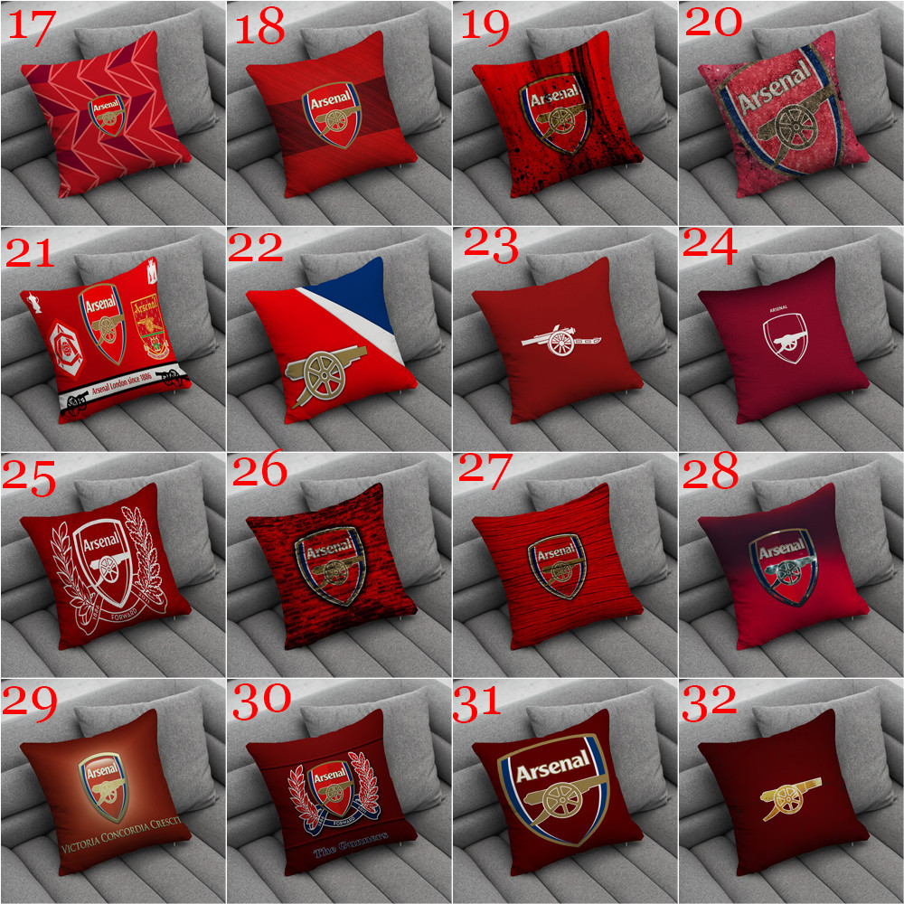 Arsenal F.C. Logo Ném Vỏ Gối In Một Mặt Gối Phòng Khách Sofa Ô Tô Quà Tặng Đệm Trẻ Em Quà Tặng (Không Có Lõi)