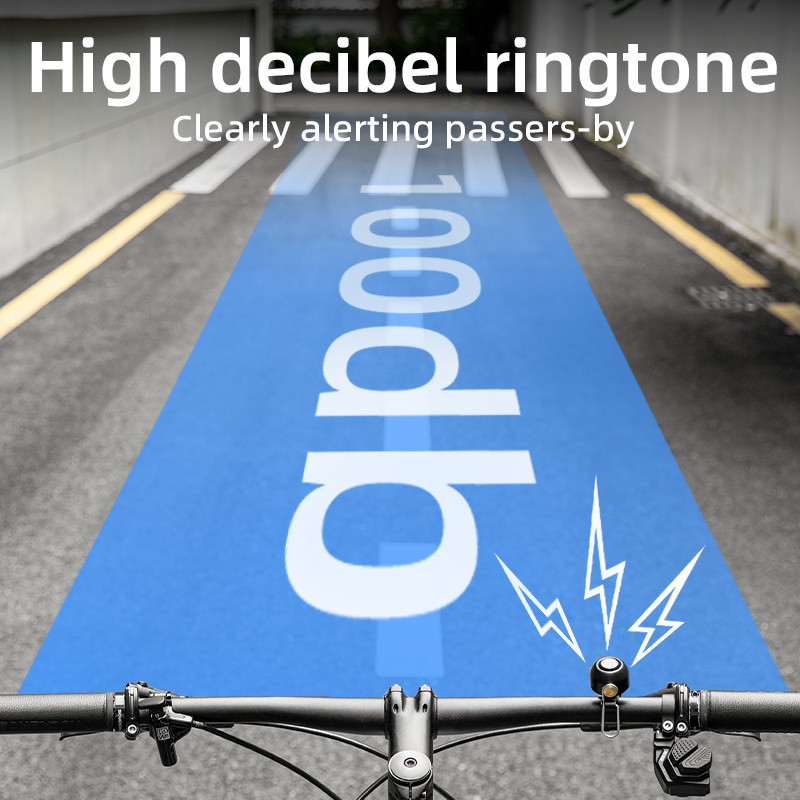 ROCKBROS Hợp Kim Đồng Xe Đạp Chuông Sừng 100DB Decibel Cao Retro Chống Thấm Nước Nhẹ Xe Đạp Chuông Cho MTB Xe Đạp Đường Bộ