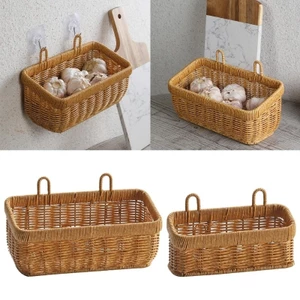 Yoo Dệt Giỏ Đựng Đồ Treo Tường Nhà Bếp Gừng Tỏi Tổ Chức Rau Củ