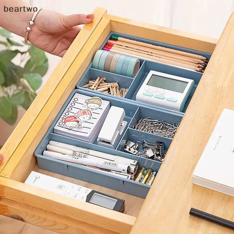 < Beartwo > Bộ sắp xếp ngăn kéo, khay trang điểm, phòng tắm, nhà bếp, bàn làm việc Dr