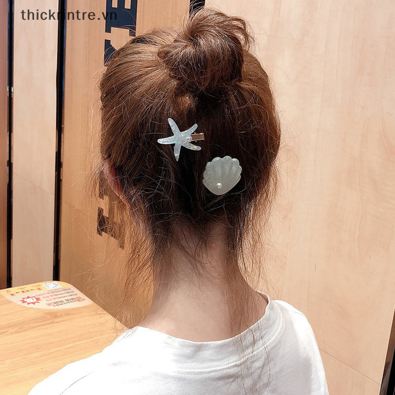THI Thanh Lịch Sao Biển Ngôi Sao Kẹp Tóc Cho Nữ Kẹp Tóc Dự Tiệc Barrettes Phụ Kiện Tóc VN