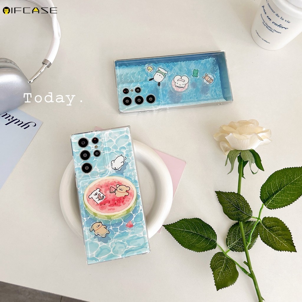 Dành Cho Samsung Galaxy M54 M53 M35 M52 M51 M15 M34 M33 M32 4G M23 M13 5G Vỏ Điện Thoại Dễ Thương Cinnamoroll Pochacco Dòng Chó Con Dưa Hấu Hoạt Hình Vỏ Silicon Mềm