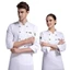 Đồng phục đầu bếp FUHUIOT, Quần áo làm việc đầu bếp dài tay dày, Quần áo nhà bếp màu đen tay ngắn lưới thoáng khí Bộ đồ đầu bếp nam và nữ