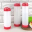 TOPTOOLCX Chai Nước Sốt, Chai Bóp Dung Tích Lớn Bằng Nhựa, Dụng Cụ Nhà Bếp Portbale Hai Đầu 16oz 20oz 24oz Cà Chua Catchup Dispenser Nồi Dã Ngoại
