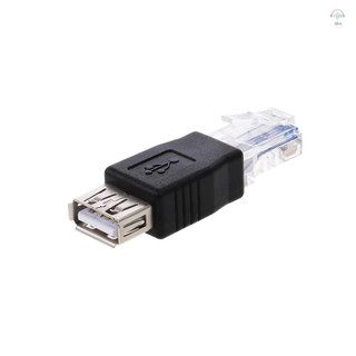 Hilivn) Bộ chuyển đổi USB sang RJ45 USB2.0 Nữ sang Ethernet RJ45 Đầu nối bộ chuyển đổi phích cắm đực