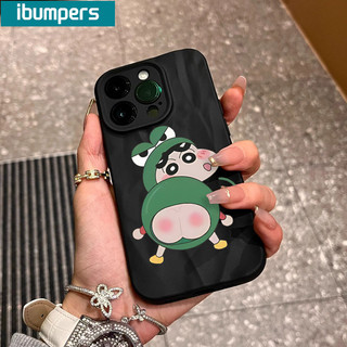 ibumpers Ốp Lưng IPhone Dễ Thương Ngộ nghĩnh Crayon Shin-chan Họa Tiết Cho IPhone 16 15 14 12 13 11 Pro Max IP 7 8 Plus X XS XR Ốp Điện Thoại Silicon Mềm Chống Sốc