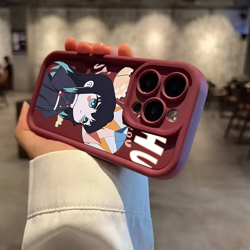Ốp Điện Thoại Cho Xiaomi Redmi Note 14 13 12 Pro 5G 14 12 4G 12 13 Pro Plus Ốp Lưng Anime Demon Slayer Tokitou Muichirou Camera Bảo Vệ Silicon Chống Sốc In Mềm
