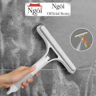 Cây Lau Kính Đa Năng 3in1 Kèm Bình Xịt, Cây Gạt Nước Nhà Tắm Thông Minh, Tiện Lợi LK01 - NGÓI HOME